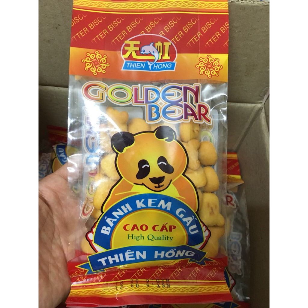 [HÀNG HOT] Bánh Kem Gấu Thiên Hồng Siêu Ngon Loại 1 - Gói 180gr