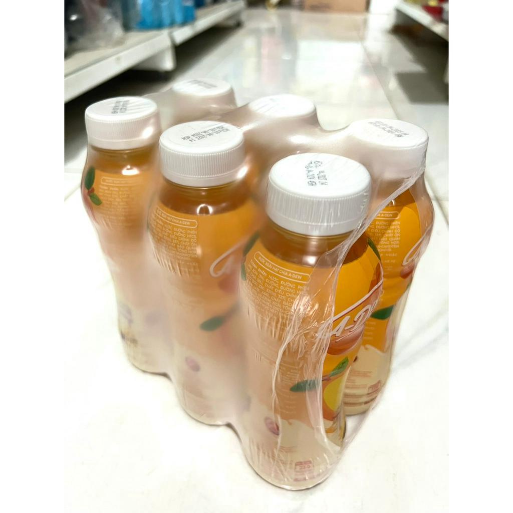 Nước trái cây thạch dừa, nước hoa quả A Dew nhiều vị thơm ngon sử dụng đường phèn chai 450ml