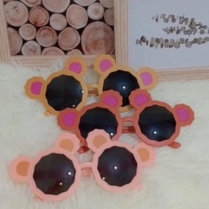 ✨✨Kính mắt cho bé trai, bé gái gọng tròn tai gấu dễ thương, phong cách Vintage, kính mắt trẻ em từ 1-7 tuổi