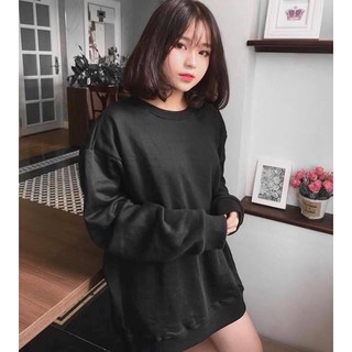 Áo sweater đen trơn
