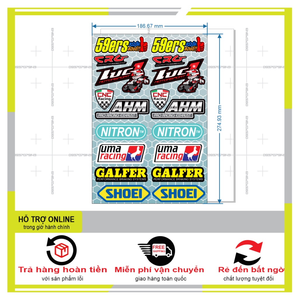 LOGO STICKER TRANG TRÍ 03 - DUNG DECAL