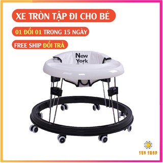 Xe cũi tròn, xe tròn tập đi cho bé, cao cấp