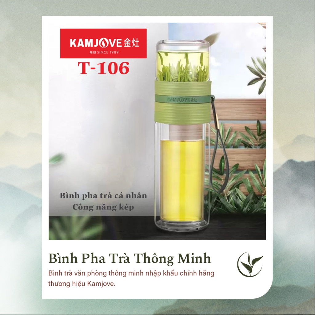Bình Giữ Nhiệt Pha Trà Cá Nhân Kamjove Chính Hãng T-106