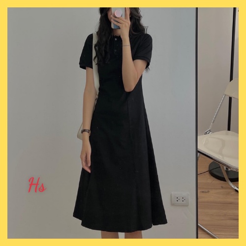 Váy body dài qua gối cổ bẻ bozip - MIUMIU CLOTHINGS