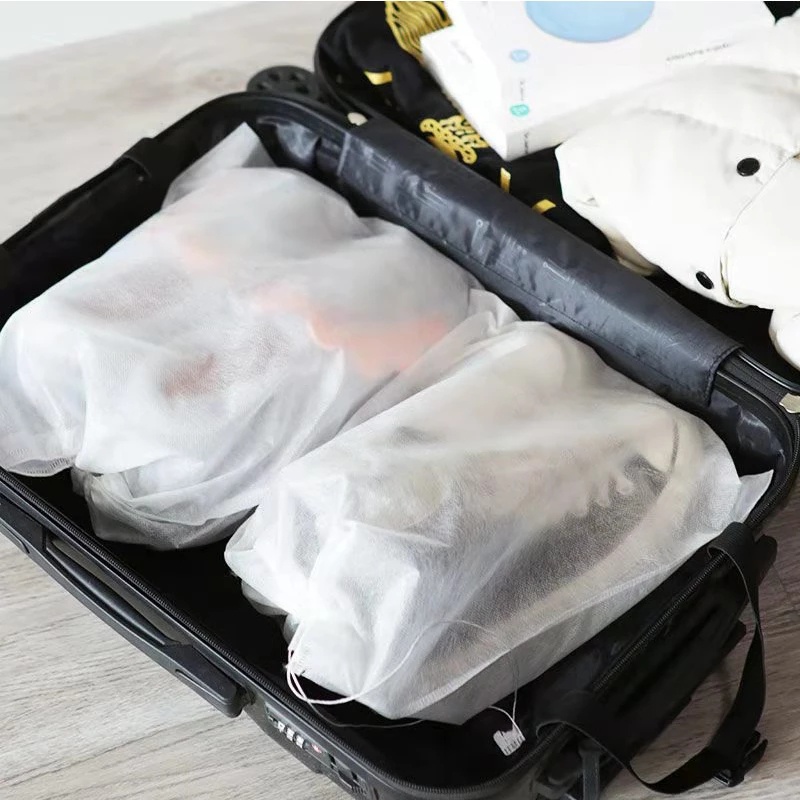 Set 5 túi đựng giày bằng vải không dệt có dây rút thân thiện với môi trường