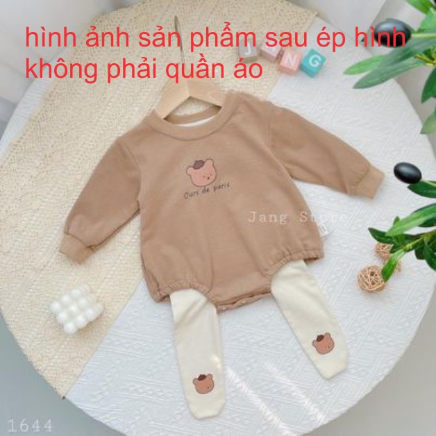 Hình ủi nhiệt hình mặt gấu dán quần và áo cho bé