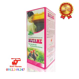 Nước tắm Nutame – Nước xông tắm cho phụ nữ sau sinh
