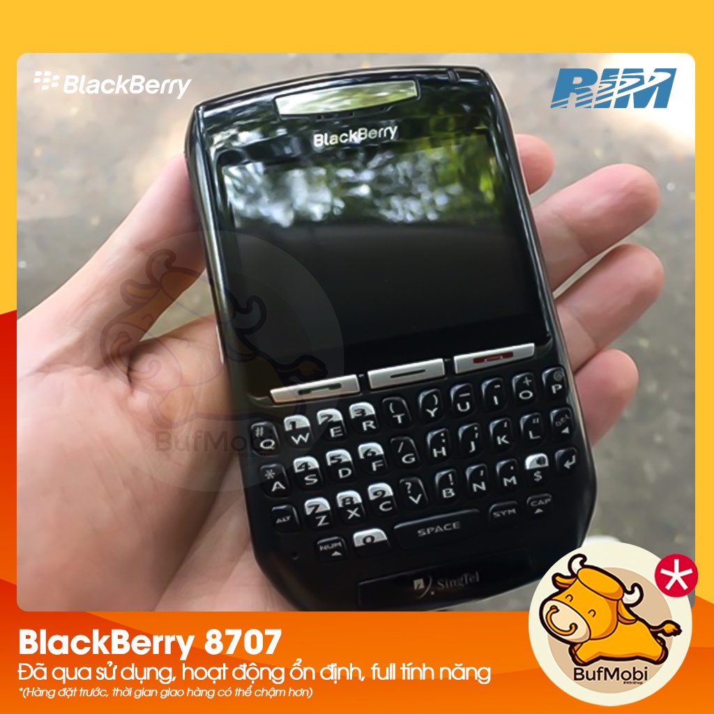 Blackberry 8707 Likenew, nguyên zin, nhiều nhà mạng