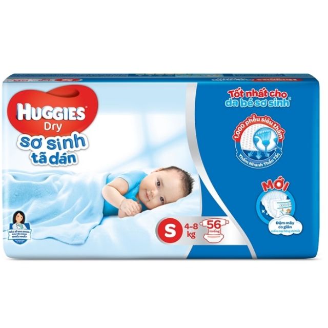 Tã dán sơ sinh huggies sizeS56