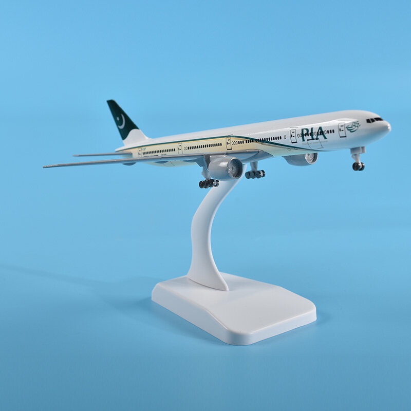 Mô hình máy bay Pia 20cm có bánh xe(mô hình máy bay+đế trưng bày)