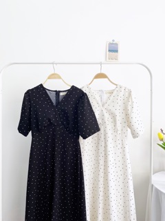 Đầm chấm bi maxi thiết kế Ma Vie