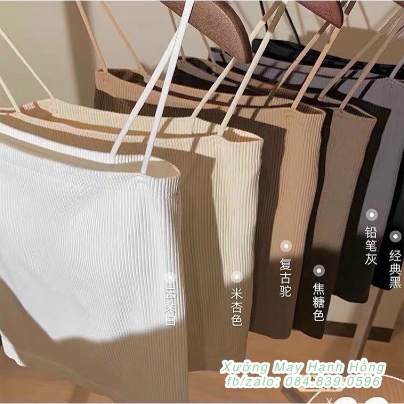 Áo quây len 2 dây tăm có đệm ngực, Áo len quây ôm người hàng Quảng Châu