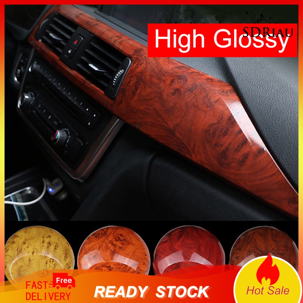 Phim Dán Trang Trí Nội Thất Xe Hơi Họa Tiết Vân Gỗ Đổi Màu Kích Thước 30cmx100cm
