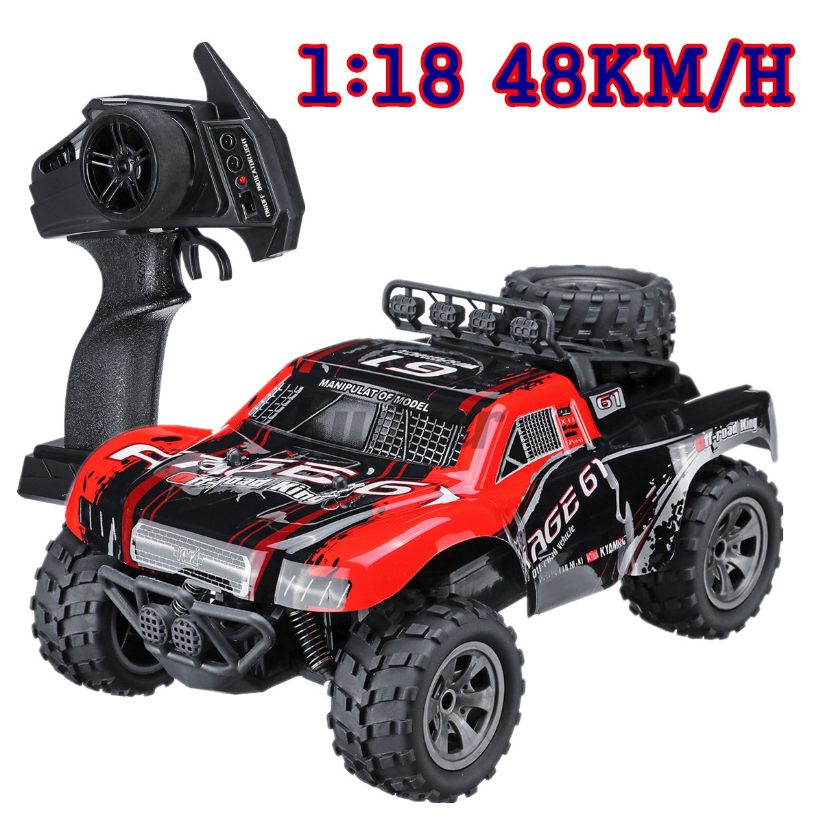 1:18 48KM/H Remote Control RC Car Monster Truck Off Road Vehicle Child Xmas Gift