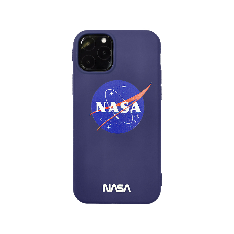 Ốp điện thoại mềm màu trắng màu xanh dương họa tiết NASA cho iPhone 7/8 Plus/X/XS/XR/XS MAX/11/11 PRO/11 Pro MAX/SE2/12