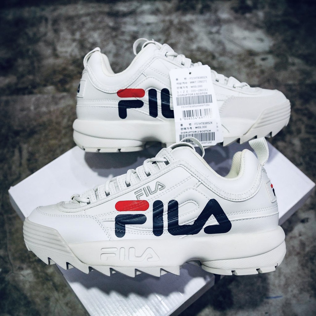 Giày Sneaker Nữ Tăng Chiều Cao Fila Disruptor 2 Scotch - Hàng Chính Hãng Hàn Quốc Tôn Dáng - Chuẩn Auth