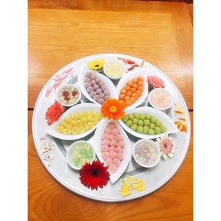 ❤Set 5 đĩa thuyền, 5 tim, 6 khay hoa đào để bánh trôi