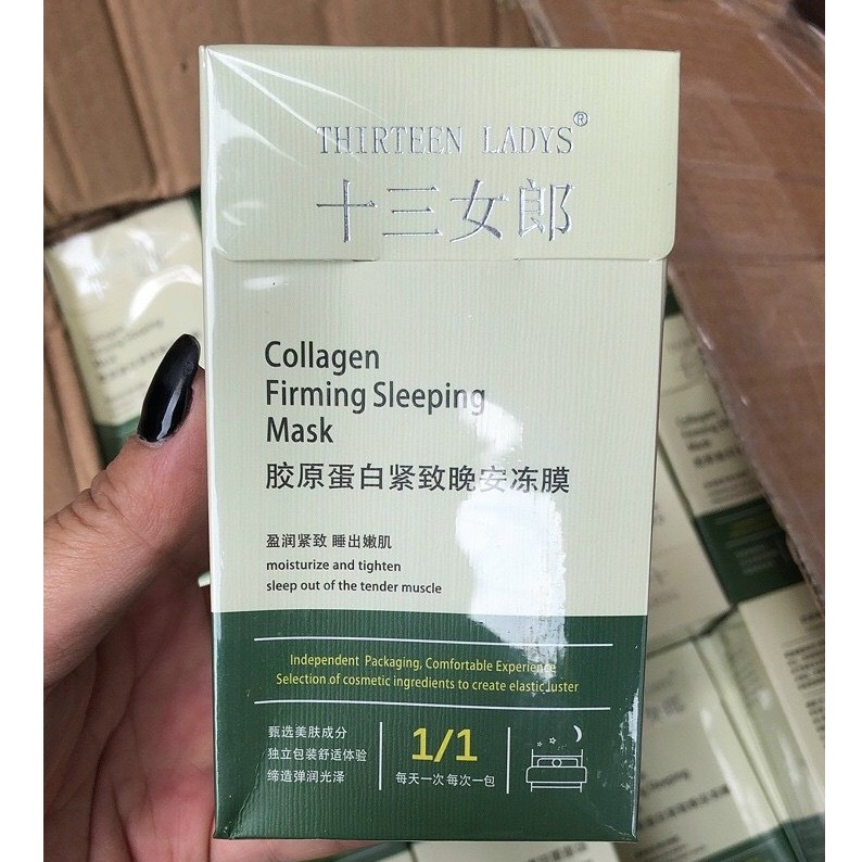 Hộp 20c Mặt Nạ Ngủ Dạng Thạch Collagen Nâng Cơ