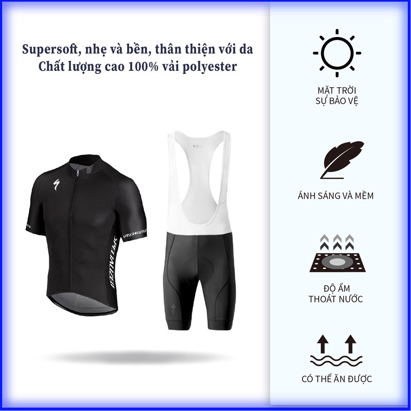 Đi xe đạp Mặc đồ đi xe đạp leo núi Bộ áo ngắn tay thoáng khí và khô nhanh với quần yếm
