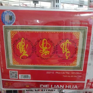 Tranh thêu phúc lộc thọ 222712(101*56)