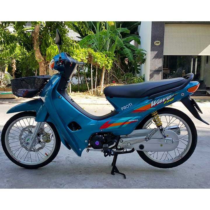 Dàn áo xe máy Wave a - màu xanh ya