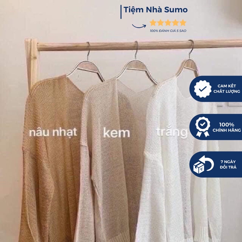 Áo Cadigan Len Mỏng Phong Cách Hàn Quốc