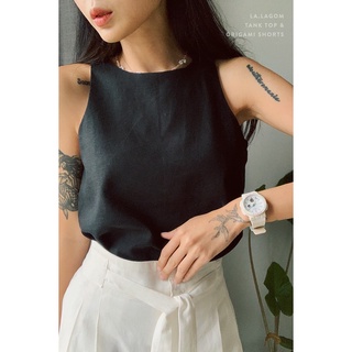 Áo linen- ba lỗ- Basic-Vải Linen