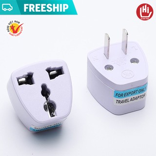 [LOẠI XỊN] Phích Cắm Chuyển Đổi 3 Chấu Sang 2 Chấu