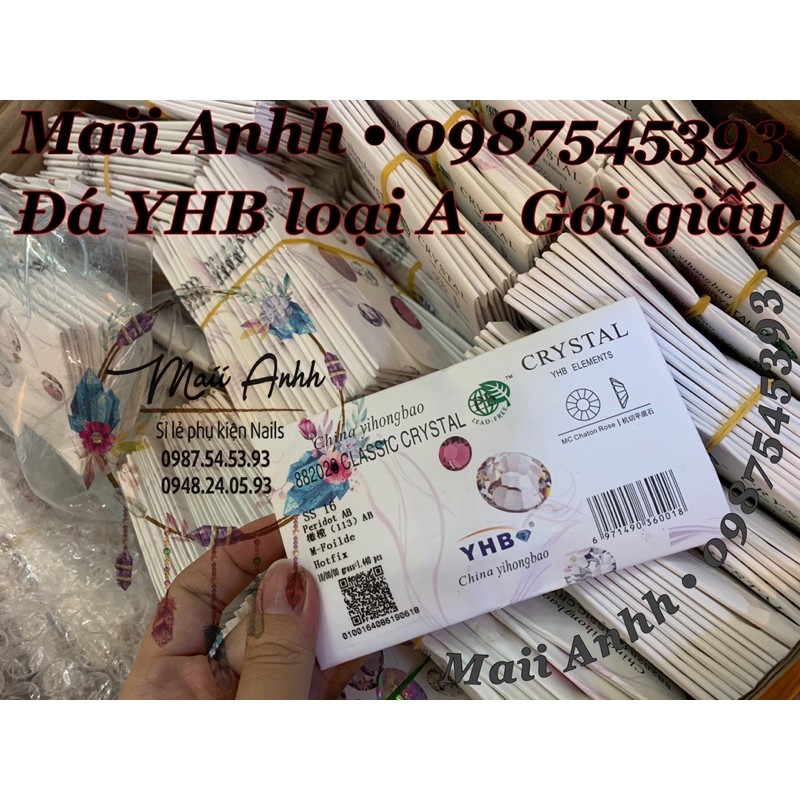 Đá YHB Cao Cấp - Mã 102Ab 113Ab 118Ab 119Ab 120Ab 127Ab 129Ab 146Ab 129Sta 124Ab 126Ab 139Ab Màu cừ - Chân keo lưới