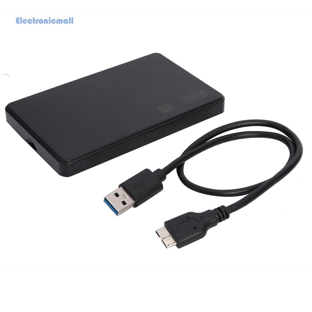 ElectronicMall01 2.5 inch USB3.0 to SATA3 High Speed Support 8TB External Hard Drive Enclosure