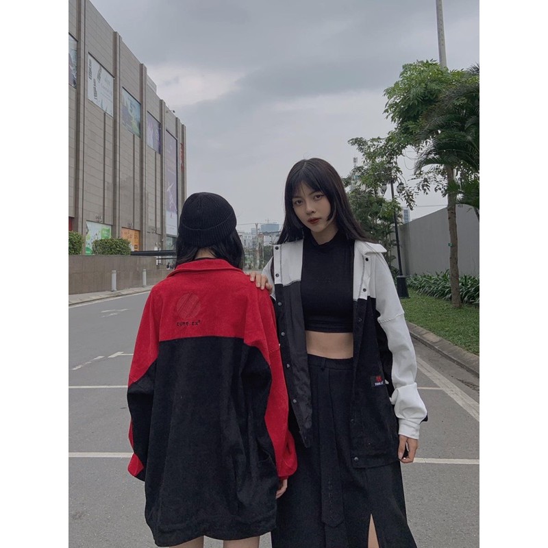 [Mã FASHIONMALLT4 giảm 15% đơn 150k] KAMI JACKET - BLACK WHITE