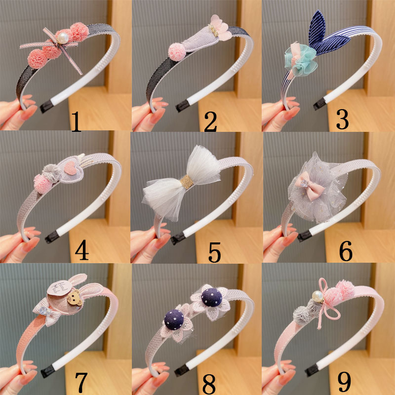 Băng Đô Cài Tóc Đính Hoa Kiểu Công Chúa Dễ Thương Cho Bé Gái