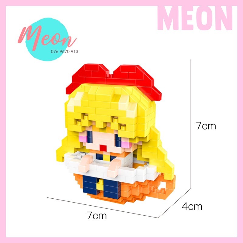 Xếp hình miniblock chibi cute - lego Thuỷ thủ mặt trăng sailor moon size M