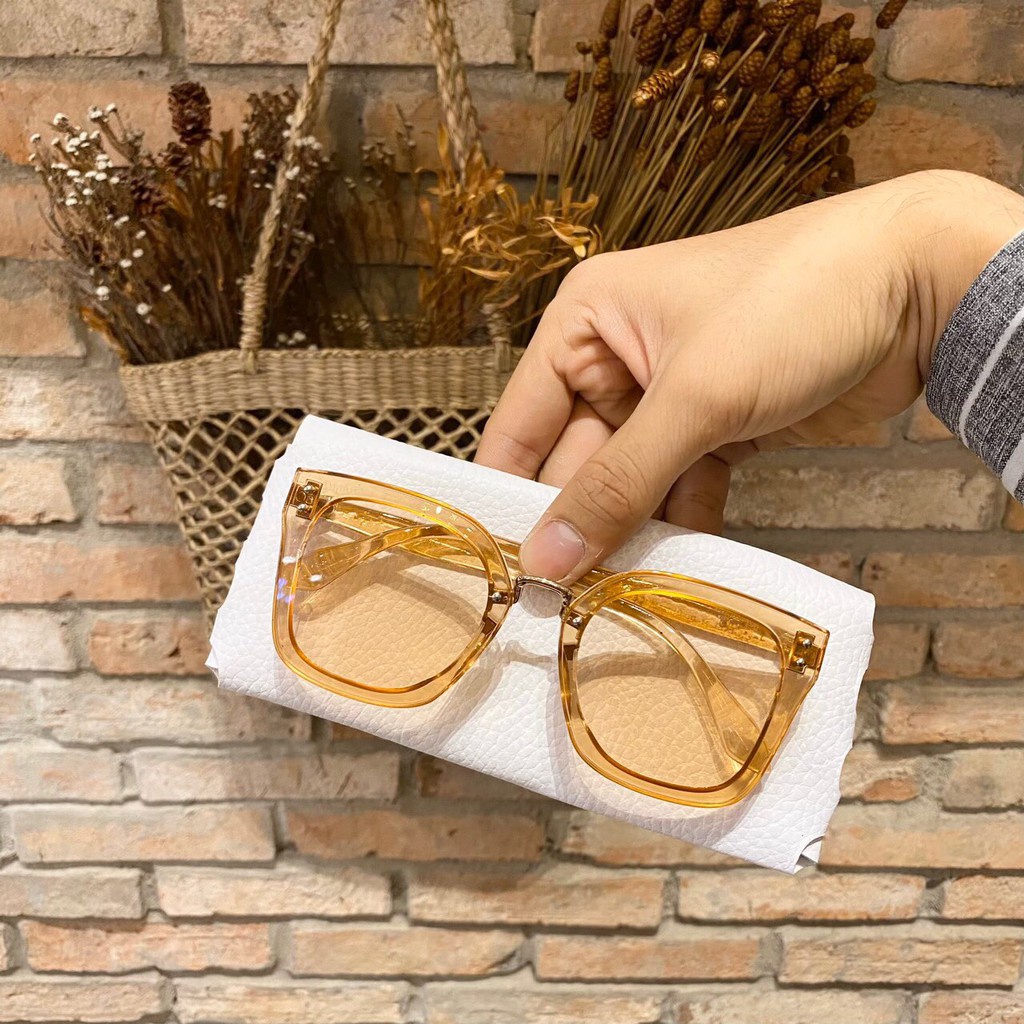 [Giá Sỉ] Mắt Kính Form Vuông 2 Chấm Góc Cực Hot Mẫu Mới Siêu Đẹp - Hazo