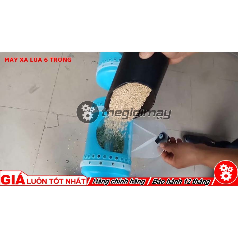 Máy xạ lúa 6 trống