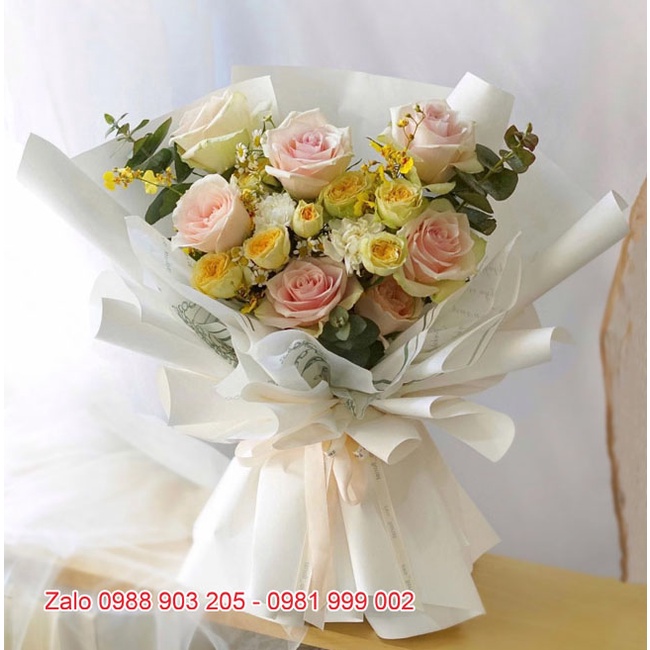 Bó hoa hồng tươi sinh nhật, hoa sinh nhật đẹp, hoa mừng sinh nhật