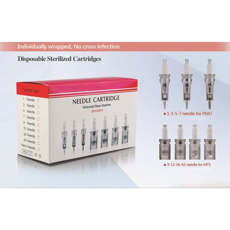 10 cái Kim lò xo khớp 1-3-5-7 phun xăm máy Dr pen AS