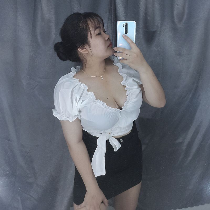 Sét áo nơ buột eo gợi cảm bigsize 60-90kg