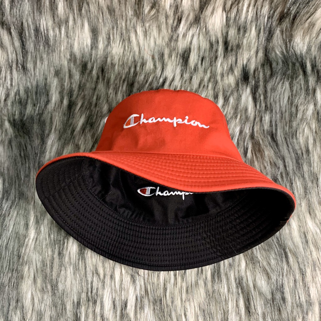 Nón Bucket / Mũ Vành Tròn Tai Bèo 2 Mặt Thêu Logo Champion N055