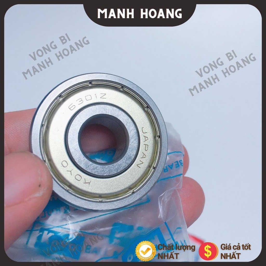 Vòng bi, bạc đạn 6301 ZZCM KOYO, tiêu chuẩn quốc tế, chất lượng cao, bền bỉ - Vòng bi Mạnh Hoàng