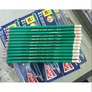 12 cây bút chì 2B xanh, viết chì xanh có tẩy