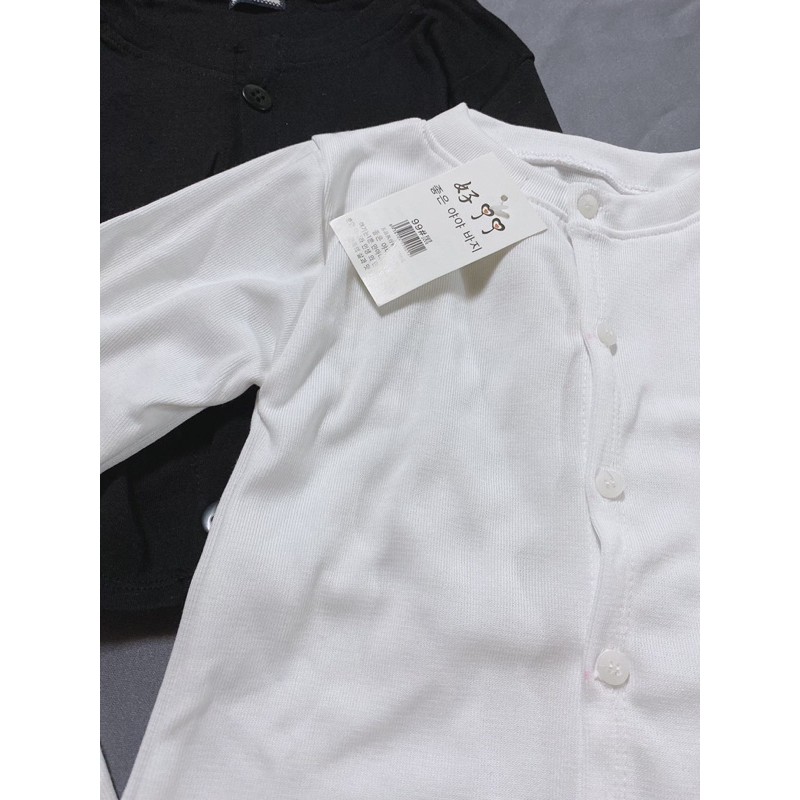 Áo khoác cadigan nữ, dáng crotop lửng dài tay có cúc phong cách hàn quốc nhiều màu chất mỏng cotton tăm co dãn