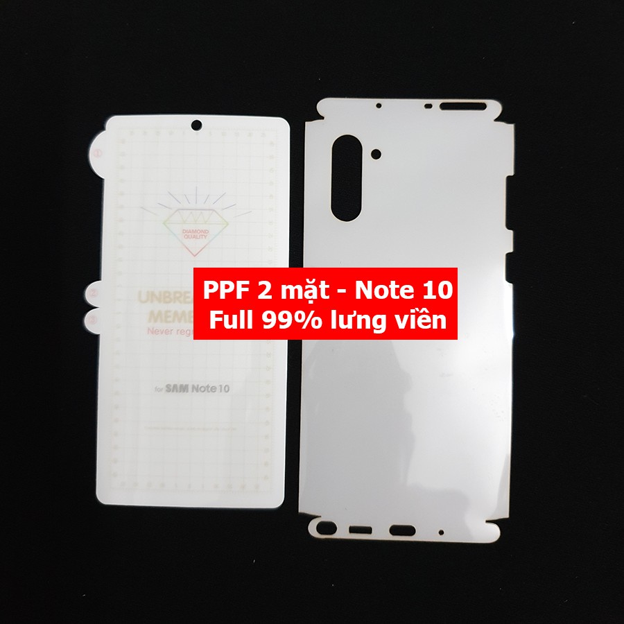 (2 mặt) Bộ PPF full body Note 10