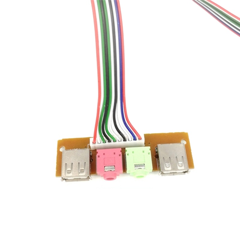 Dây Cáp Nối Tai Nghe Cổng USB 2 Cổng USB Cho Máy Tính / Ốp 6.8CM