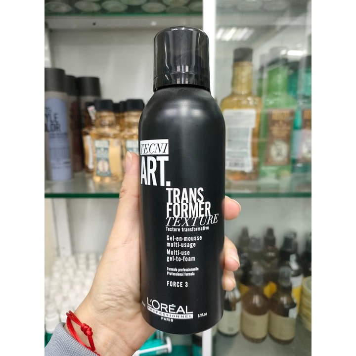 Gel tạo kiểu tóc chuyển từ dạng gel sang bọt đa năng độ cứng số 3 L'oreal transformer 150ml