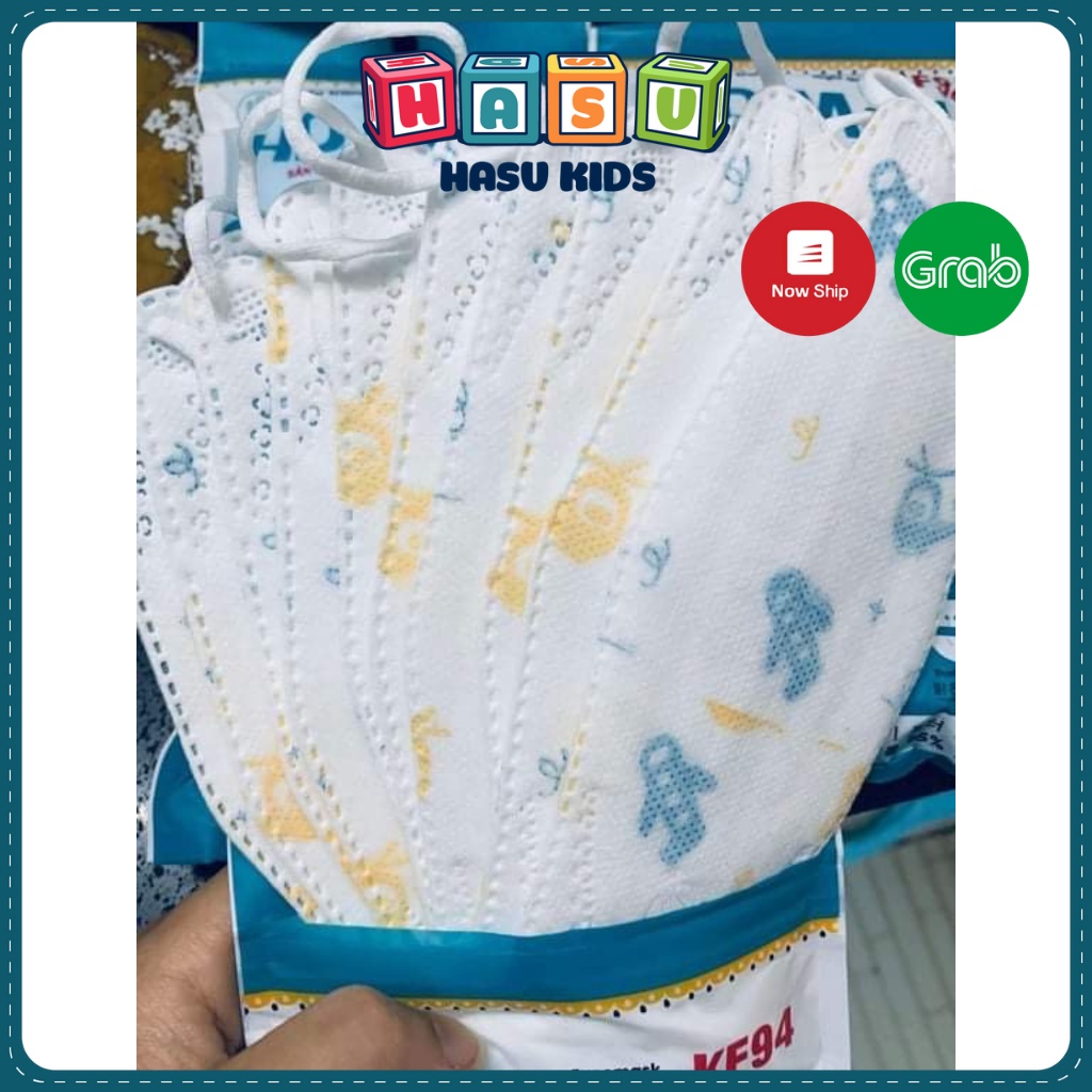 Khẩu Trang Trẻ Em HD MASK KIDS KF94 Hasu Kids, Khẩu Trang Kháng Khuẩn Cho Bé Từ 01 - 12 Tuổi