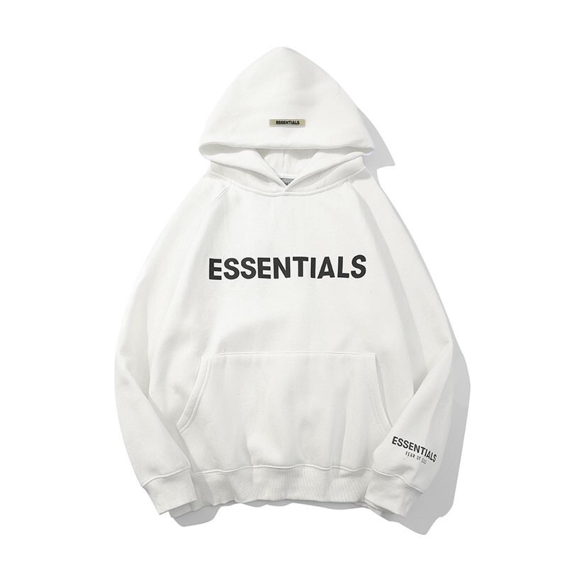 Áo hoodie Essentials Nỉ Nữ [ Freeship] 🌸 Jacket from rộng có mũ màu Trắng/ Ghi/ Be / Nâu Ullzang 🌸 | BigBuy360 - bigbuy360.vn