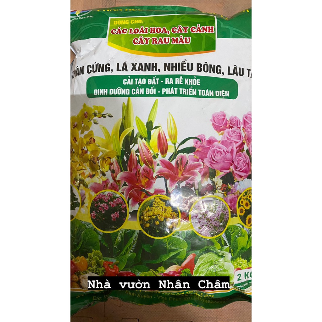 PHÂN BÓN HỮU CƠ VI SINH QUẾ LÂM CAO CẤP SỬ DỤNG CHO HOA & CÂY CẢNH