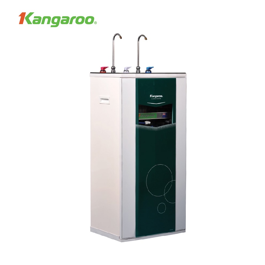 Máy lọc nước KANGAROO RO 2 vòi, 09 lõi model KG19A3 vỏ tủ VTU màu xanh