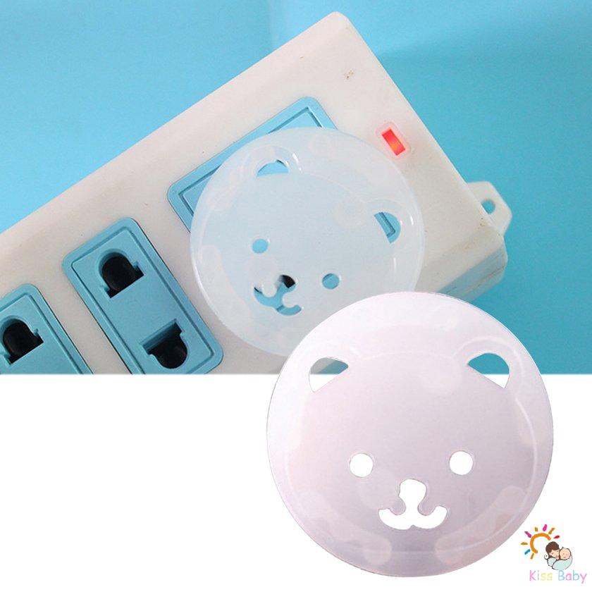 Nắp tròn đậy ổ cắm điện chống sốc điện bảo vệ trẻ em thiết kế hình hoạt hình